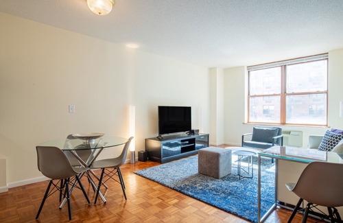 Hoboken Apartment | One Bedroom in Waterfront Building with NYC Views