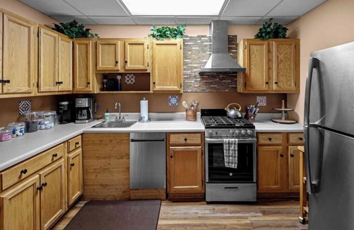 Wolf Laurel House | One of a kind, Creek Front Lodge 3 floors, 2 kitchens, long distance views.