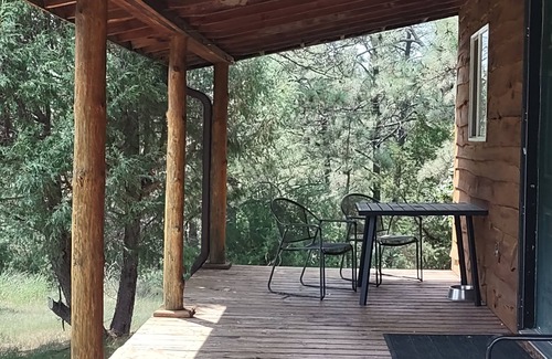 Rosebud Cabin | One of two rustic cabins nestled in Rosebud Sicangu Lakota Oyate pine forest.