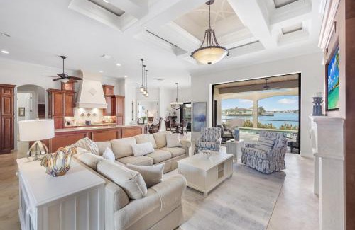 Marco Island House | Opulent home with vast water view, pool and hot tub