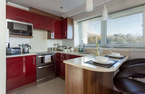 Westbourne Apartment | Ospreys - Breathtaking Sea Views from Bedroom