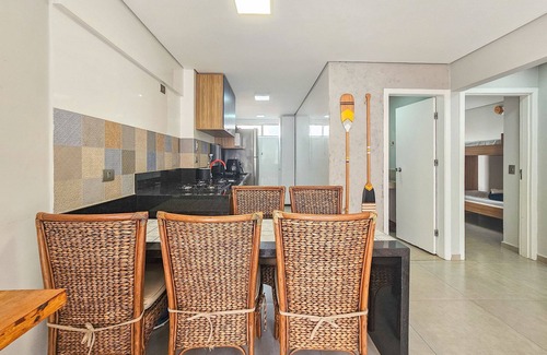 Tombo Apartment | Pé na areia do Guarujá - Praia do Tombo (F)