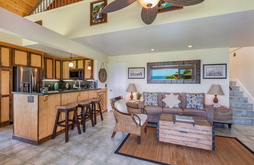 Princeville Condo | Pali Ke Kua: Paradise awaits. Enjoy Stunning Ocean Views, beach access, & AC!