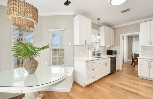 West Panama City Beach House | Palm Royale: Private Pool, LSV (Golf Cart), Great Location