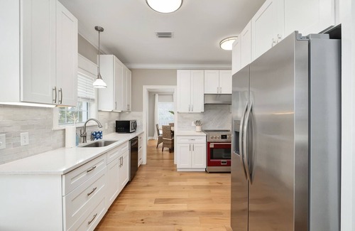 West Panama City Beach House | Palm Royale: Private Pool, LSV (Golf Cart), Great Location