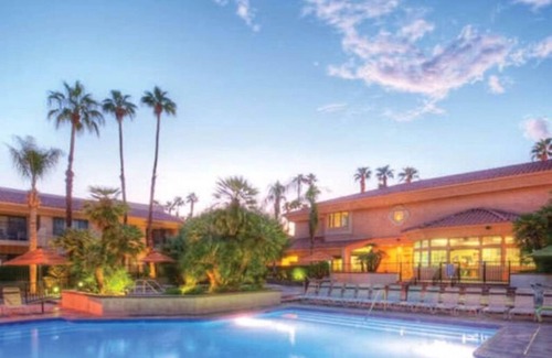 Palm Springs Villa | Palm Springs Area 1 Bdrm on a Golf Course, view of Mountains.
