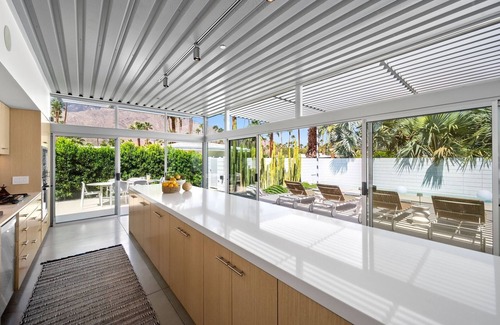 Deepwell Estates House | Palm Springs Home with Private Pool, Firepit and Huge Glass Doors and Windows!