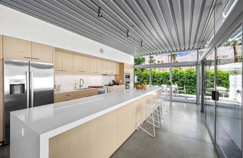 Deepwell Estates House | Palm Springs Home with Private Pool, Firepit and Huge Glass Doors and Windows!