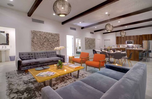 Palm Springs House | Palms at Park As Seen in Dwell Heated Pool, Spa, Mountain Views