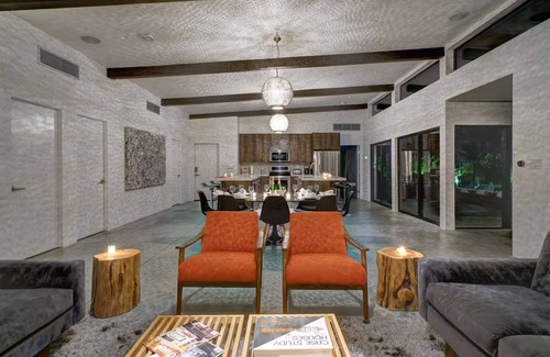 Palm Springs House | Palms at Park As Seen in Dwell Heated Pool, Spa, Mountain Views