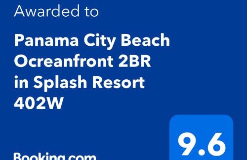 West Panama City Beach Apartment | Panama City Beach Ocreanfront 2BR in Splash Resort 402W