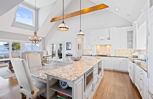 Bolton Landing House | Panoramic lake view acreage with game room, sauna & fireplace