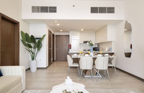Jumeirah Village Circle Apartment | Panoramic Pool Views | High-End 1BR in JVC