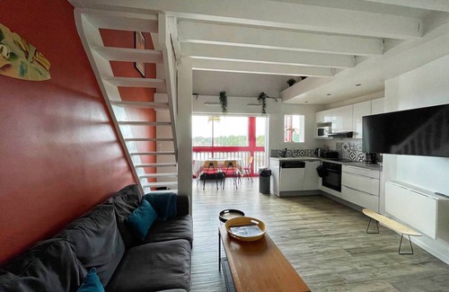 Capbreton Apartment | Panoramic view of the Port of Capbreton