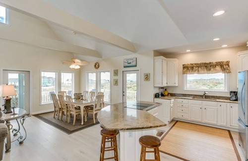 Holden Beach House | Panoramic View Steps from Beach - 4BD/4.5BA with Private Swimming Pool