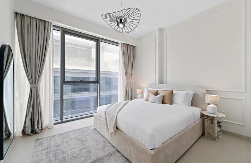 Al Safa Apartment | Parkside 2BR plus Maid Canal Front