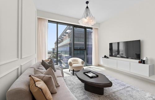 Al Safa Apartment | Parkside 2BR plus Maid Canal Front