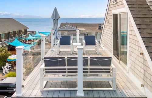 Falmouth Heights Condo | Partial Ocean View Studio with Large Private Deck (307)