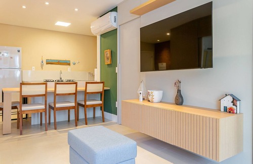 Jurere Apartment | Partial SEA view from the balcony in Jurerê #JA24D