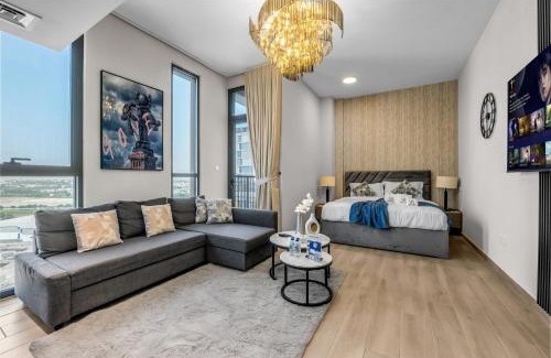 Dubai Production City Apartment | Peaceful Studio Midtown 20 mins to Expo City by Vibel