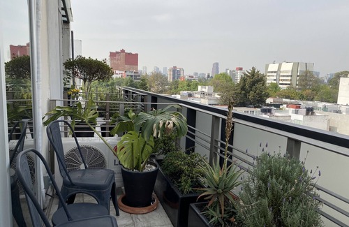 La Condesa Condo | Penthouse in La Condesa on Two Floors with Private Decks