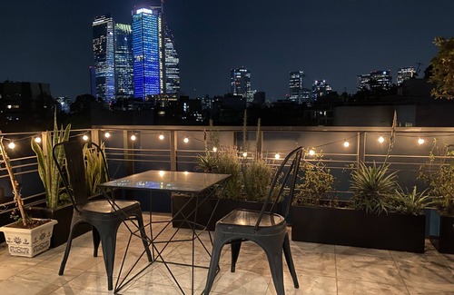 La Condesa Condo | Penthouse in La Condesa on Two Floors with Private Decks