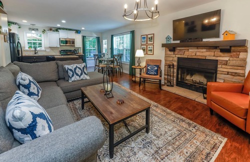 Lake Lure Cottage | Perch and Pine Cottage sleeps 6, lake access firepit