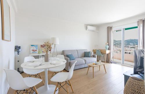 Riou - Petit Juas - Av de Grasse Apartment | Perchoir - Balcon, vue sur la ville, Palais&Plages