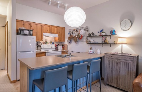 Silver Star Mountain Condo | Perfect Creekside Studio that Opens Right onto the Skiway!