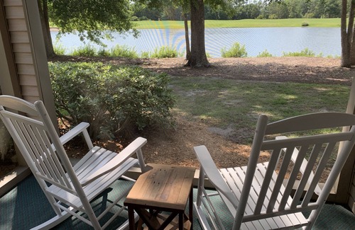 Pawleys Island Condo | Perfect Year-Round! 1st floor golf course condo, pool & hot tub, close to beach