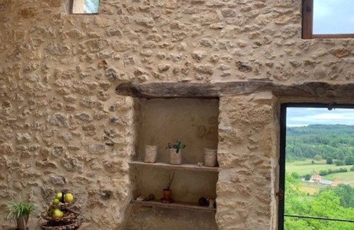 Pays-de-Belves House | Perigordian-style village house, valley views, terrace, winter garden