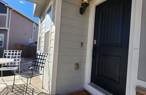 Security-Widefield House | Pet-friendly, four bedroom vacation home along Rocky Mountains.