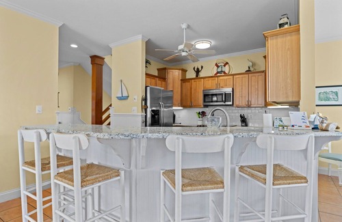 Emerald Isle House | Pet Friendly, Oceanside Interior Home Private Pool, Golf Cart, and Easy Access.