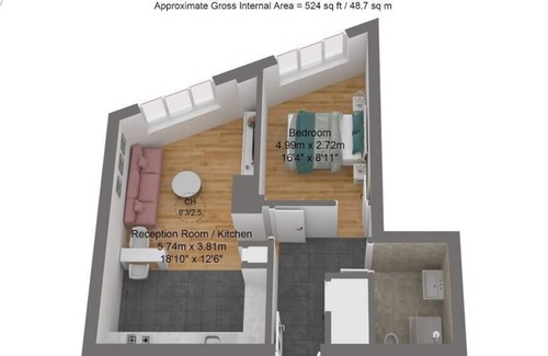 Leytonstone Apartment | Petalia - Gorgeous & Central 1BR w/ All Mod-Cons