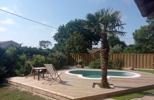 Vieux-Boucau-les-Bains Apartment | Petite Maison de Vacances Indépendante Avec Accès à la Piscine
