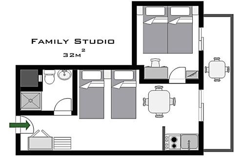 Petaloudes Apartment | Philoxenia Hotel & Studios