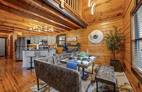 Pittman Center Cabin | Pickleball | Hot Tub | Game Room | Gym | Sleeps 6 | 150+ MB WIFI | Resort GSMNP