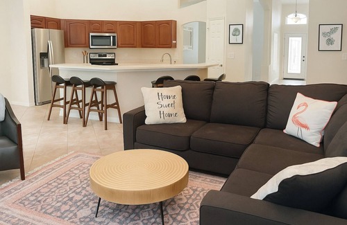 Vilano Beach House | Pink Flamingo! Pool/Spa, Lanai, Steps to Beach & Park