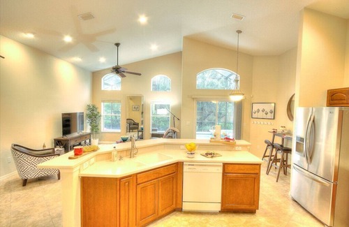 Vilano Beach House | Pink Flamingo! Pool/Spa, Lanai, Steps to Beach & Park