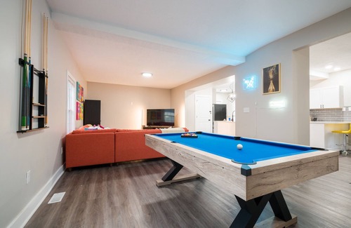 Indianapolis House | Play pool, shuffleboard, and more in this Pop Art inspired clubhouse!