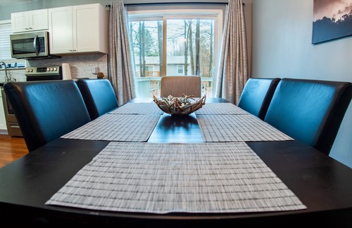 Tobyhanna Ski Chalet | Pocono Dog Friendly Home, Deck, Yard & Fire Pit
