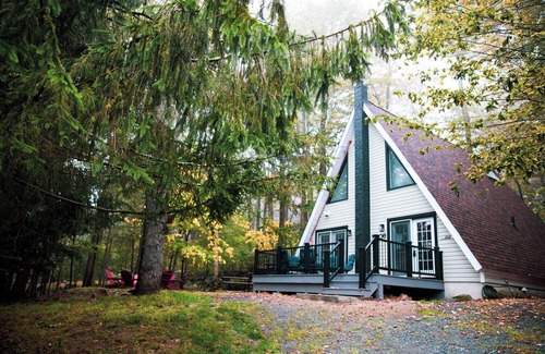 Tobyhanna Cabin | Poconos A-frame cabin - firepit, grill, near pool and lake