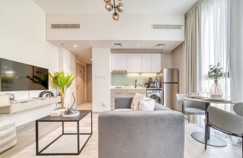 Dubai Production City Apartment | Polished Studio at Mesk 1 Midtown Dubai Production City by Deluxe Holiday Homes