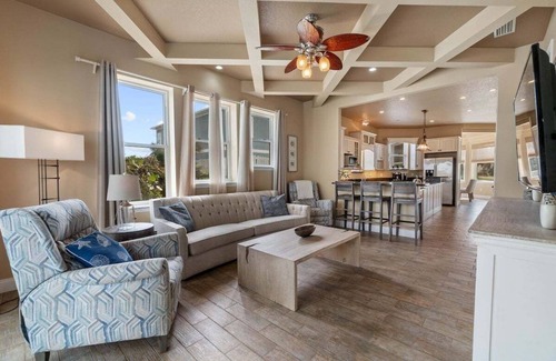 Flagler Beach House | Pool, hot tub, wraparound balcony & cupola views, across from beach!
