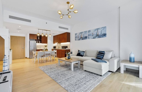 Dubai Apartment | Port De La Mer view 1BR with private beach access