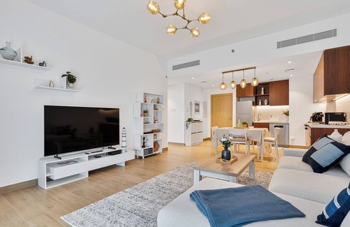 Dubai Apartment | Port De La Mer view 1BR with private beach access