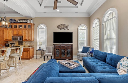 Seagrove Beach House | Poseidon's Grotto! Dog-friendly w/Heated Private Pool, Steps 2 Beach!