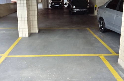 Aviacao Apartment | Praia Grande - Beachfront Building 2 Bedrooms + Balcony + Garage