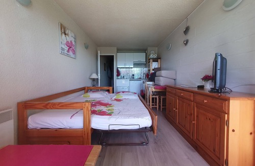 Pra Loup Apartment | Praloup 1600 - 25m² studio in ARRIBAU copro equipped with all comforts for 4 people.