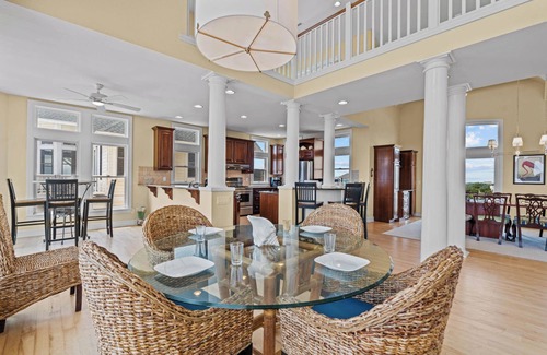 Ocean Isle Estates House | Premier Oceanfront Dog Friendly w/Pool, Hot Tub, Elevator, Game & Theater Rooms
